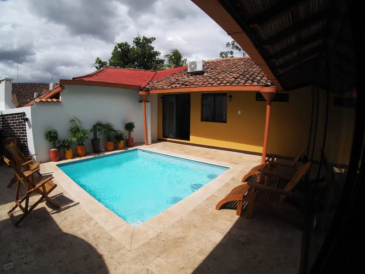 Casa Mango's private pool and patio