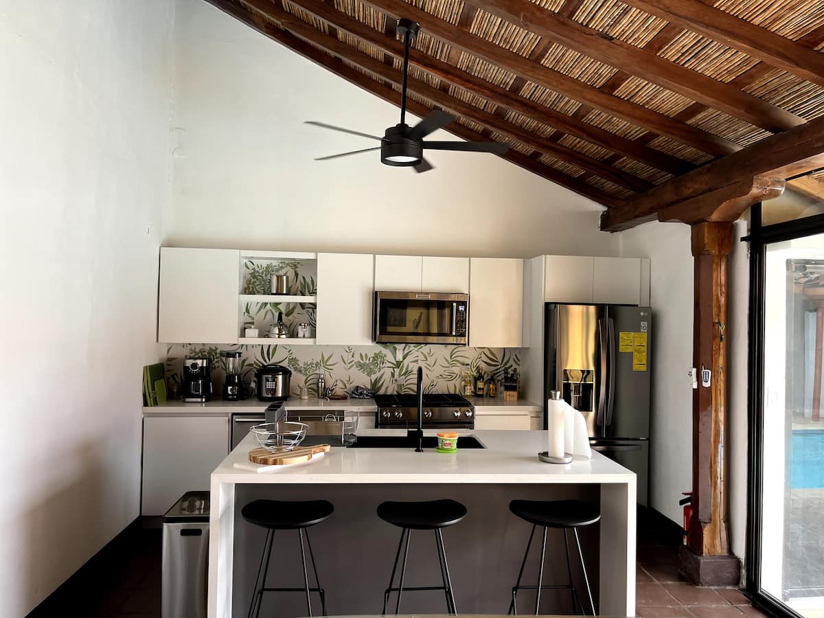 The chef's kitchen