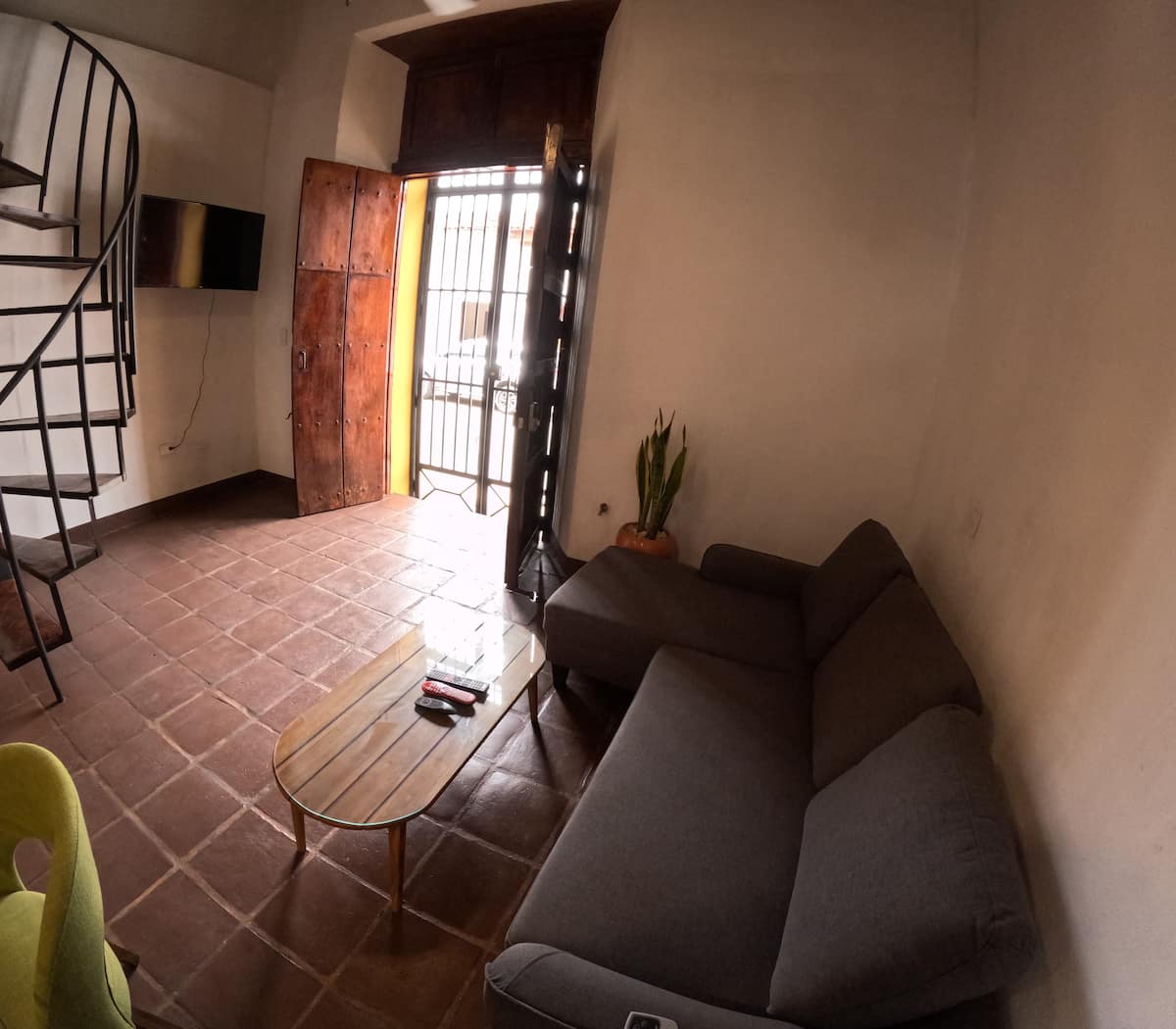 The loft living room
