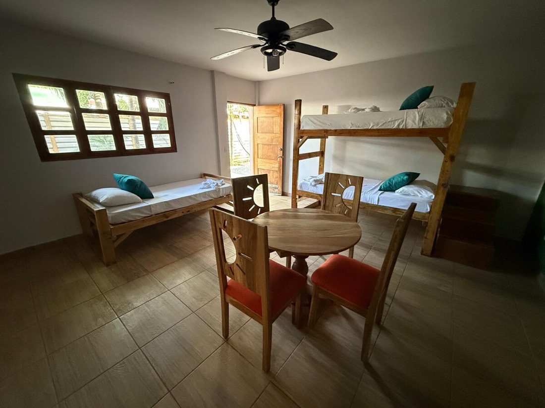 A garden-facing suite